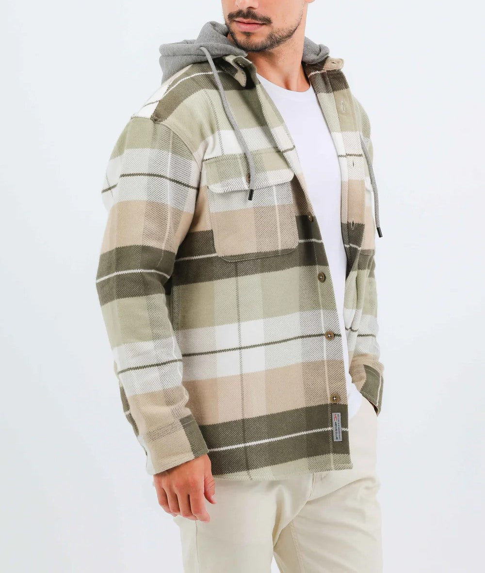 Checked Over Size Shirt