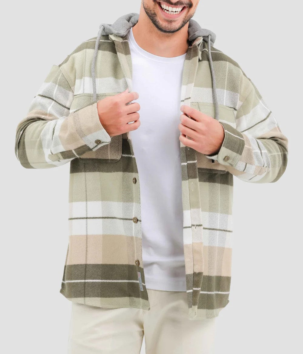 Checked Over Size Shirt