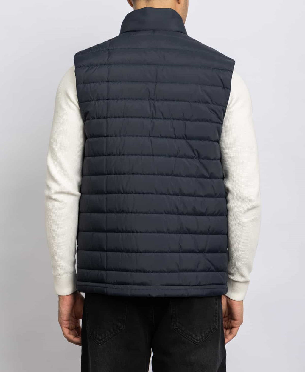 CASUAL HALF NECK VEST – Navy