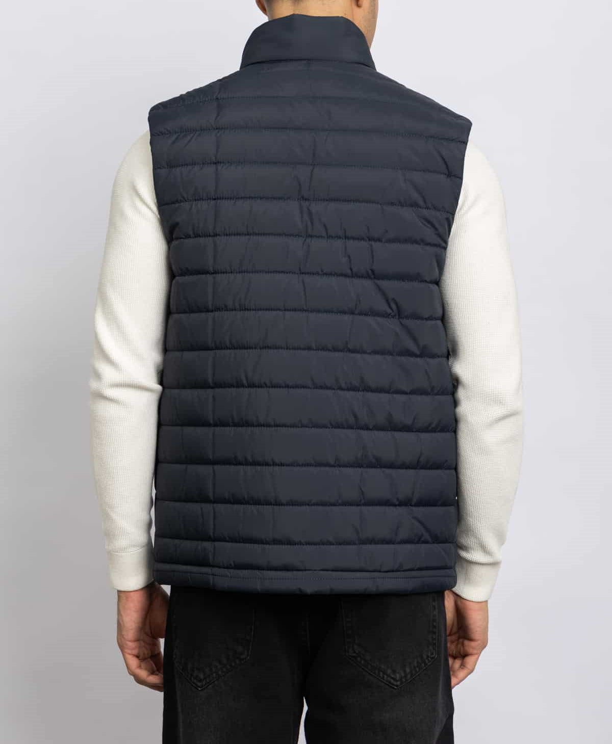 CASUAL HALF NECK VEST – Navy