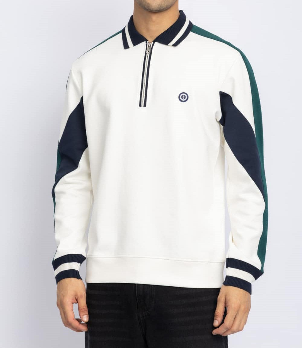 LONG SLEEVE POLO SHIRT – OFFWHITE