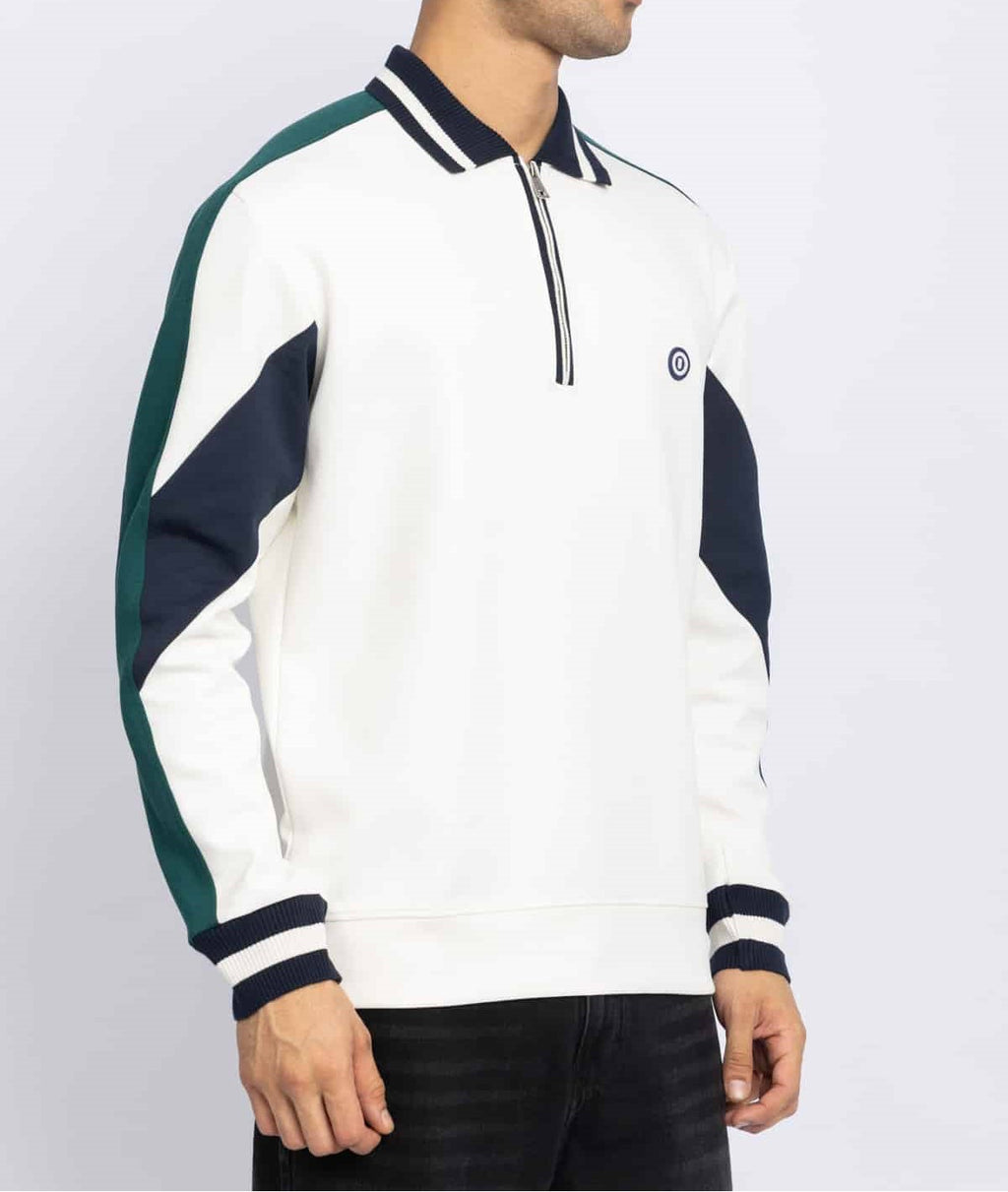 LONG SLEEVE POLO SHIRT – OFFWHITE