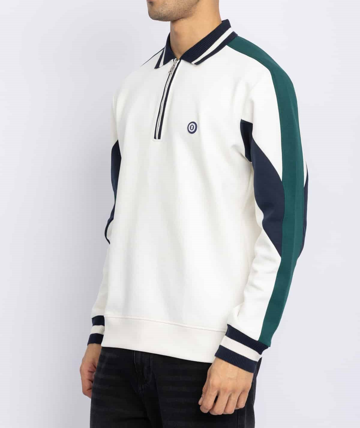 LONG SLEEVE POLO SHIRT – OFFWHITE