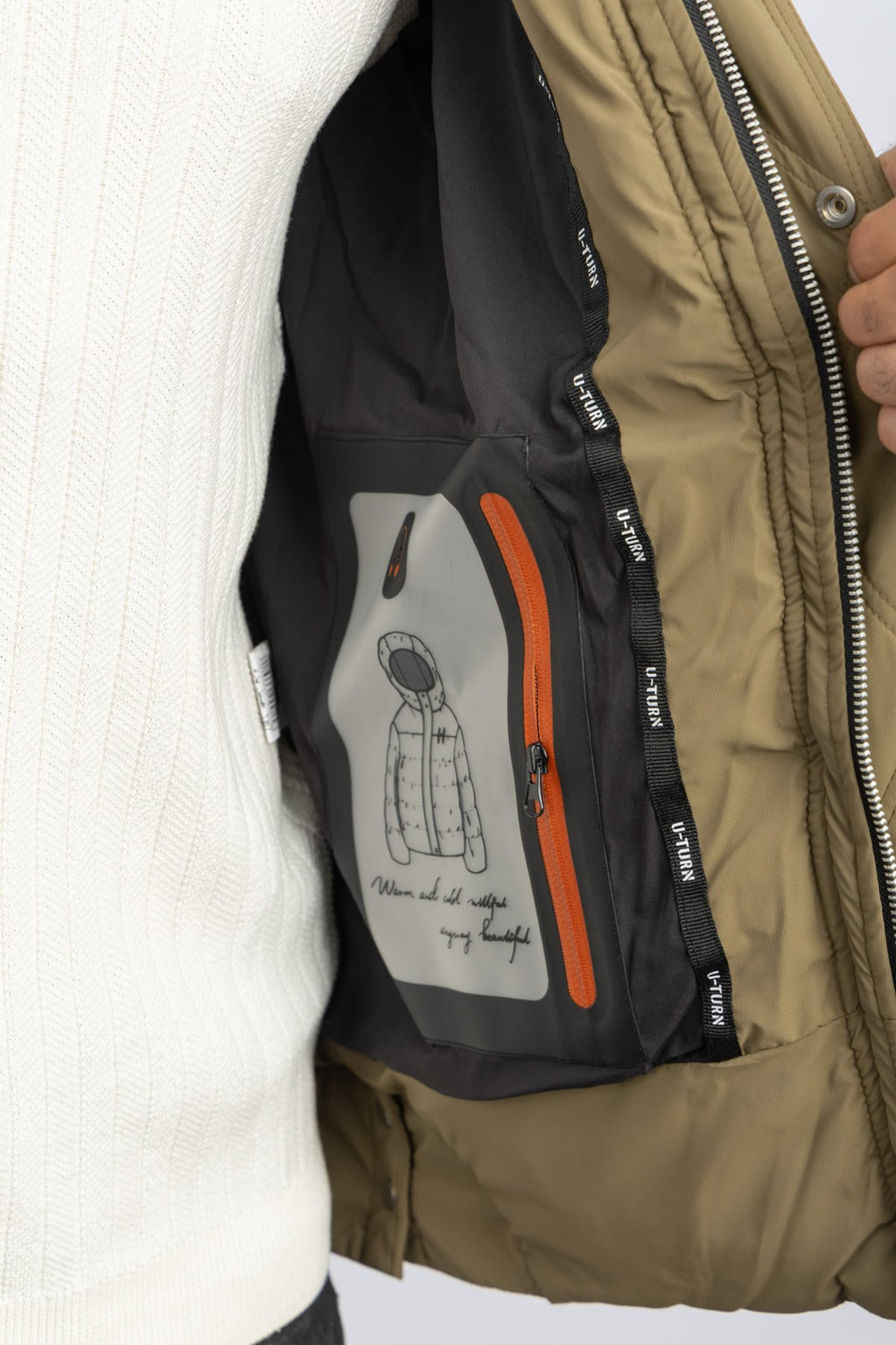 HOODED CASUAL JACKET – OLIVE